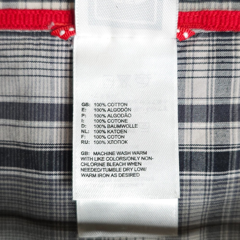 The North Face Shirt Mens XXL Grey Plaid Short Sleeve Pearl Snap Button Hiking - Picture 6 of 8